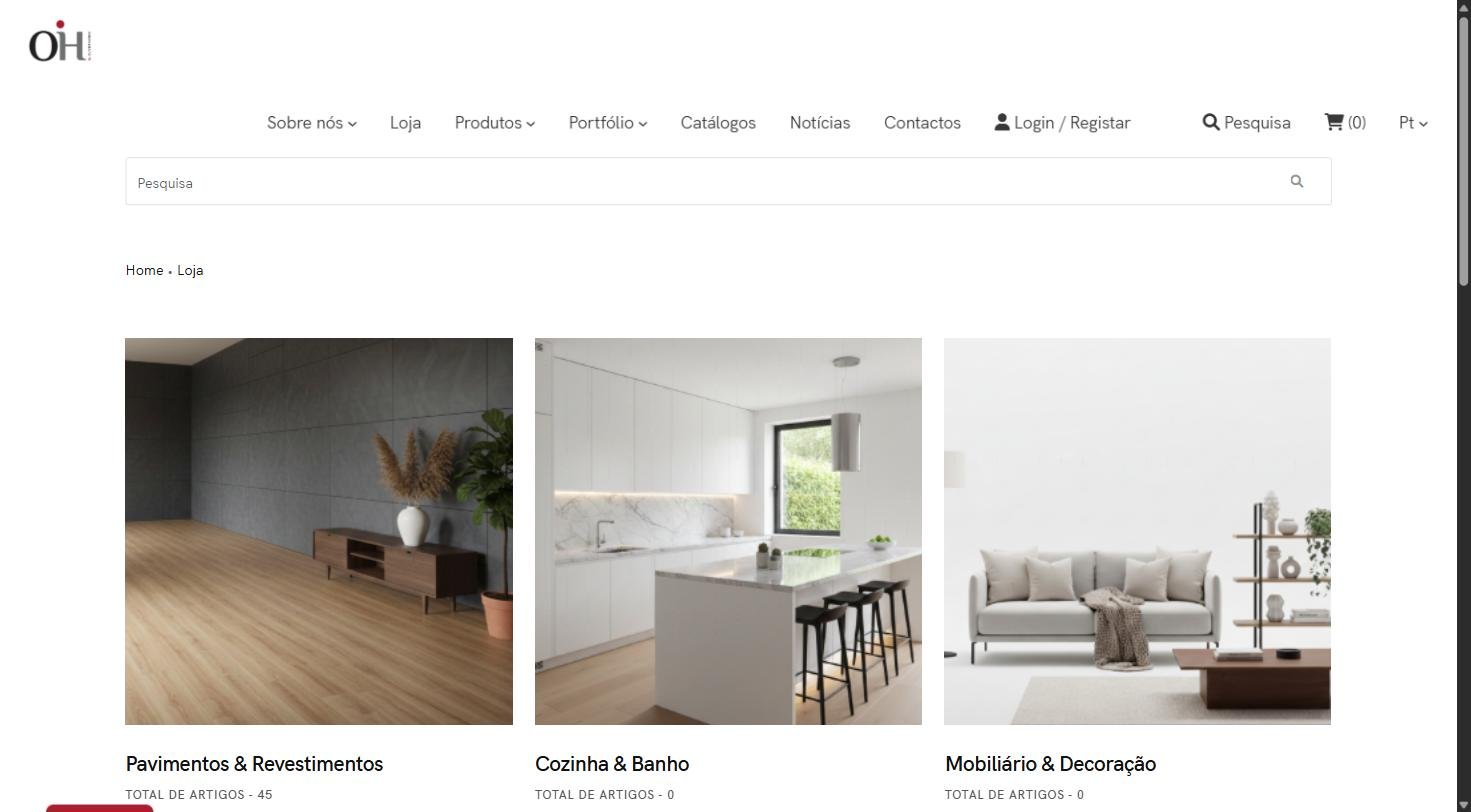 Loja online da Oliveira Home